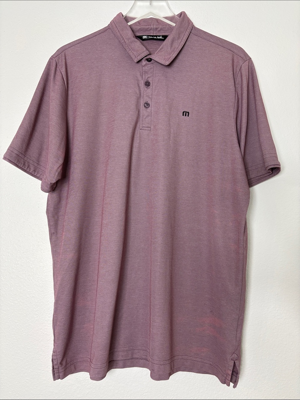 Travis Mathew Mauve Short-Sleeve Polo XL